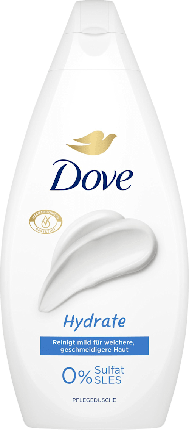 Gel de Duș Dove Hydrate cu acid hialuronic și vitamina B5, 450 ml