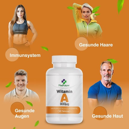 Pastile Vitamina A, Medfuture, 900 mcg, 120 buc