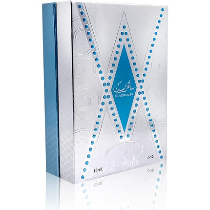Ulei Parfum Afnan Silver Musk, 15ml, Argintiu