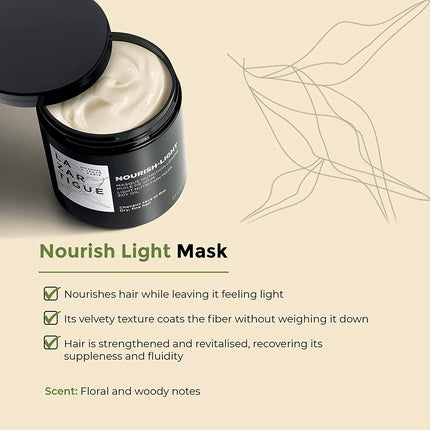 Masca de păr, Jf Lazartigue, Nourish-Light, verde
