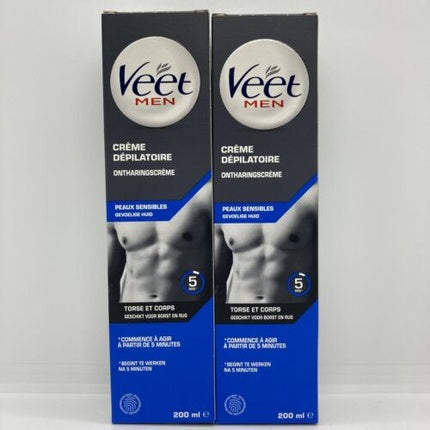 Cremă depilatoare, Veet, 200ml, pentru bărbați