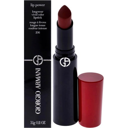 Giorgio Armani Lip Power 206, culoare roșu intens