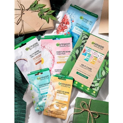 Set Măști Față și Ochi, Garnier, 5 Bucăți, Biodegradabile