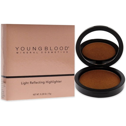 Pudră de luminozitate Youngblood Light Reflecting Highlighter Fiesta, culoare aurie