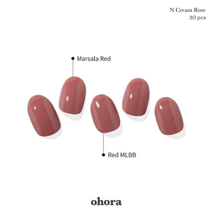 Benzi gel semi uscate, Ohora, N Cream Rose