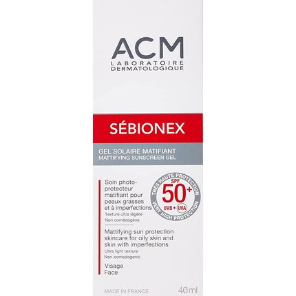 Gel fotoprotecție, Mac Sebionex, SPF50+, 50g