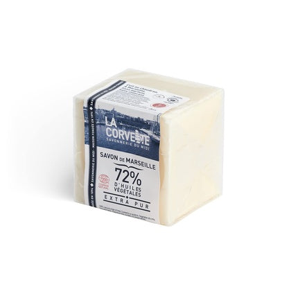 Savon de Marseille La Corvette Extra Pure, 72% ulei vegetal, alb crem