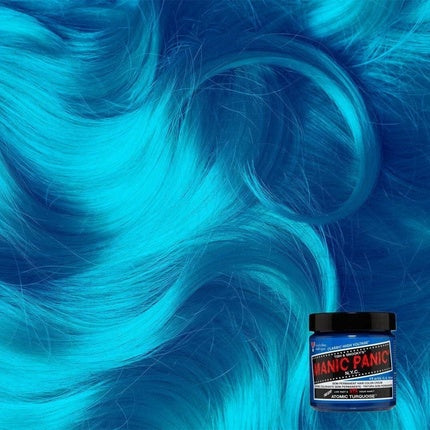 Vopsea de păr semi-permanentă, Manic Panic, Atomic Turquoise, 118ml