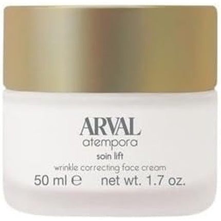Cremă facială anti-îmbătrânire, Arval Atempora Soin Lift, 50 ml, alb și auriu