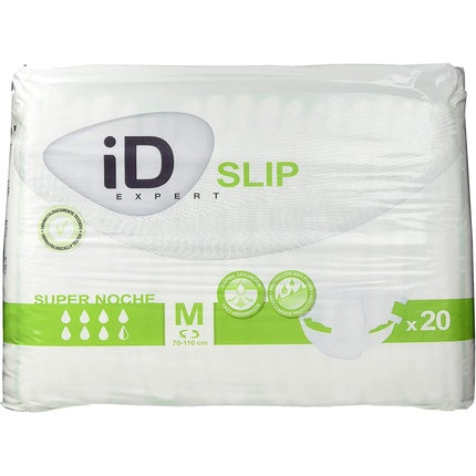 Id Expert Slip Elastic T2 S Night 80u, Incontinenta, Alb