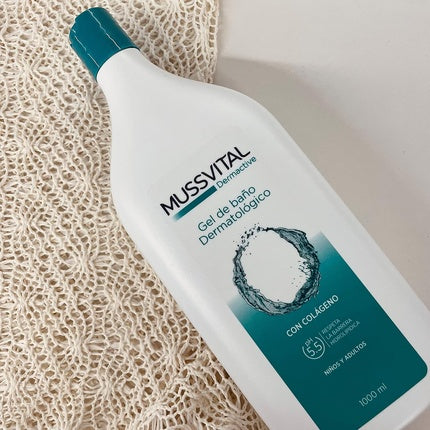 Gel de duș dermatologic Mussvital Dermactive, 1000ml, pH 5.5 pentru piele sensibilă