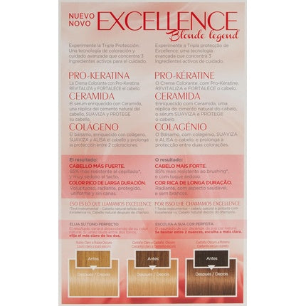 Vopsea păr, L'Oréal Paris, Excellence Creme, blond