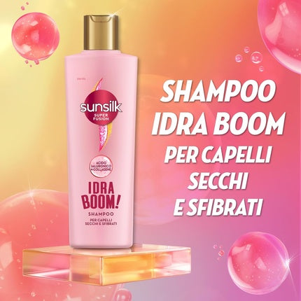 Șampon Sunsilk Idra Boom, anti-frizz, roz