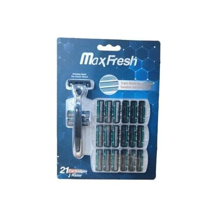 Rasor Dreamfix Maxfresh din oțel inoxidabil, argintiu, cu 21 de cartușe