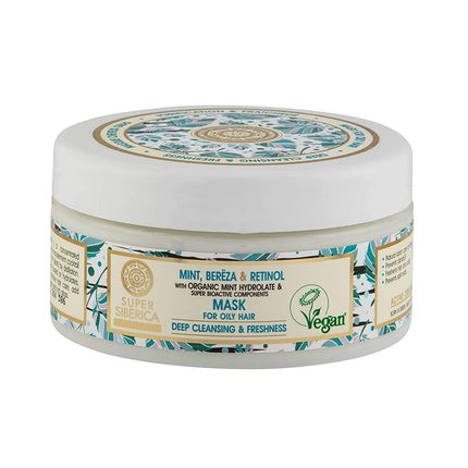 Mască păr Natura Siberica, mentă, retinol, 300ml