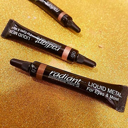 Fard de Pleoape Radiant Professional Liquid Metal 02, auriu