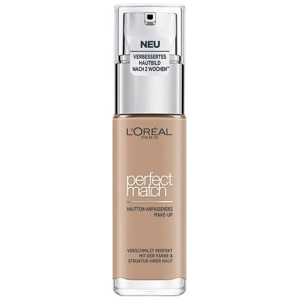 Fond de ten lichid, L'Oréal Paris, Perfect Match Rose Beige, cu Acid Hialuronic și Aloe Vera, 30 ml