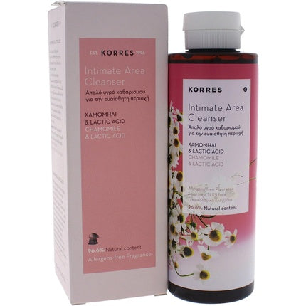 Korres Intimate Area Cleanser, Acid Lactic & Mușețel, 250ml