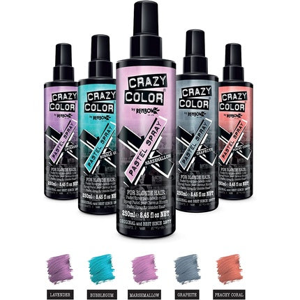 Spray de păr Crazy Color Pastel Bubblegum Blue 250ml