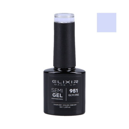 Lac de unghii Elixir Hybrid 951, 8ml, roz pal