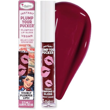 Instant Plump Your Pucker Night Rider, Thebalm, Lip Gloss, culoare roz