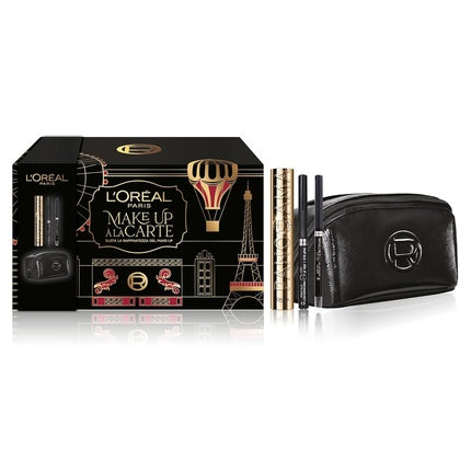Set Cosmetice L'Oreal Paris Make Up A La Carte Panorama Mascara și Precision Felt Eyeliner, Culoare Neagră, 180 g