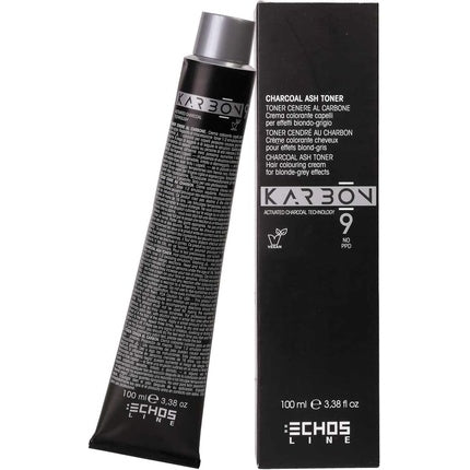 Vopsea de păr Echosline Karbon 9 Charcoal Color, 100ml