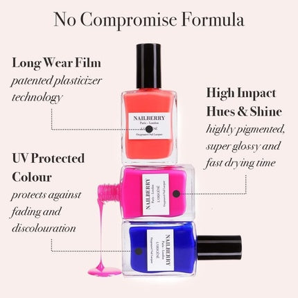 Lac de unghii, Nailberry, L'Oxygene, roz pal, 15ml