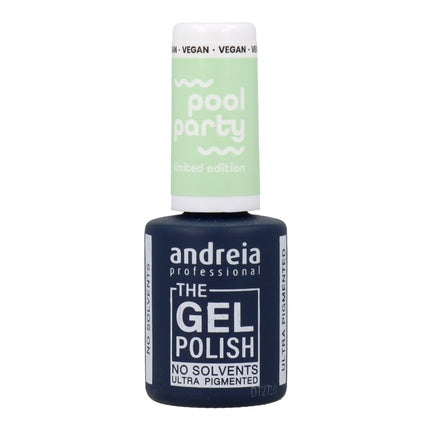 Gel Polish Andreia - The Gel Pool Party N5, culoare albastru închis, ambalaj sticlă