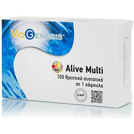 Multivitamină VioGenesis Alive Multi, 100 Nutrienți din Superalimente, 60 Capsule
