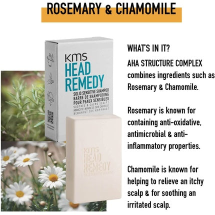 Șampon Solid KMS Head Remedy Sensitive, 75g
