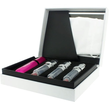 Atomizor parfum Travalo, set, roz fluorescent