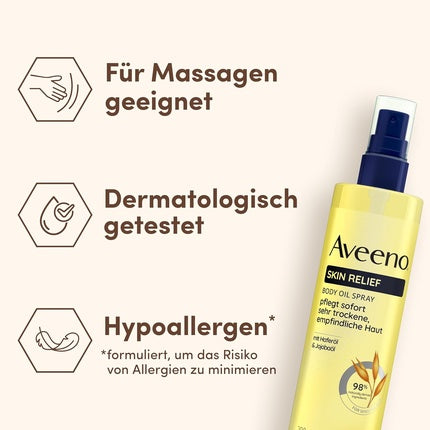 Ulei Corp, Aveeno, Skin Relief, 200 ml, Galben