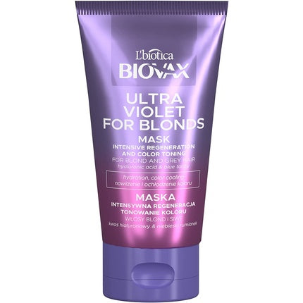 Masca de par, Biovax, argila, violet, 150ml