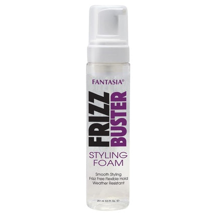 Mousă de coafat, Fantasia, Frizz Buster Styling Foam, 250 ml, alb
