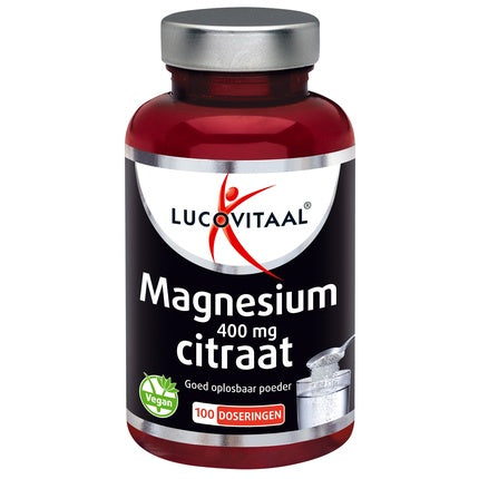 Lucovitaal Magnesium Citrate 400 mg Powder - 100 Doses, Lucovitaal, citrat de magneziu, pudră solubilă