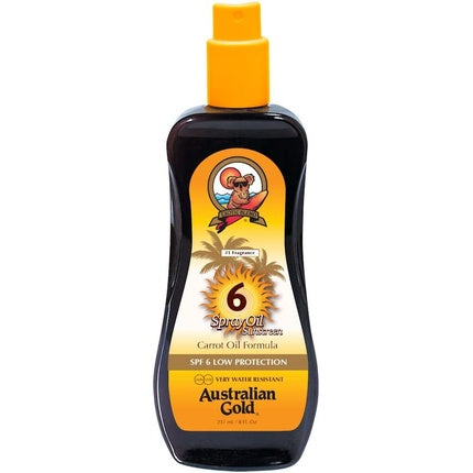 Ulei bronzant spray, Australian Gold, Carrot Oil SPF 6, 237ml