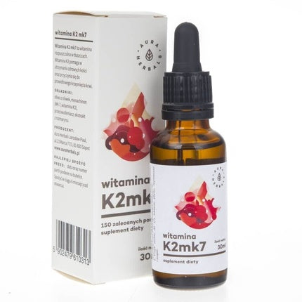 Vitamina K2mk7, Aura Herbals, picături 30ml