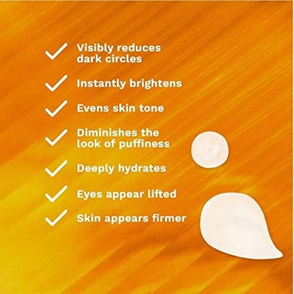 Cremă ochi REN Brightening, alb-portocaliu, 15 ml