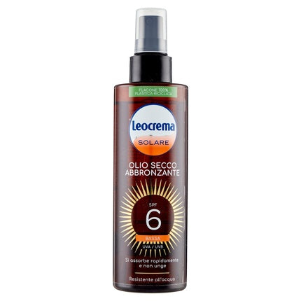 Ulei bronzant, Leocrema, SPF6, 200ml, maro