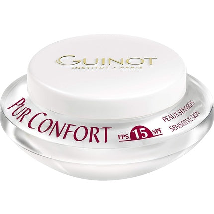 Crema facială Guinot Pur Comfort Cream FPS 15 pentru piele sensibilă
