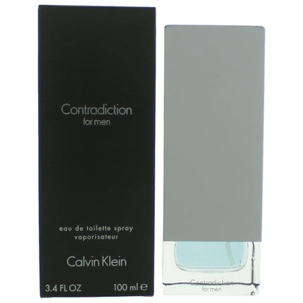 Eau De Toilette Calvin Klein Contradiction For Men, 100 ml, Transparent