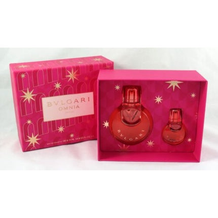 Set Parfum Bvlgari Omnia Coral, 65ml + 15ml EDT Spray, Culoare Roșu-Roz