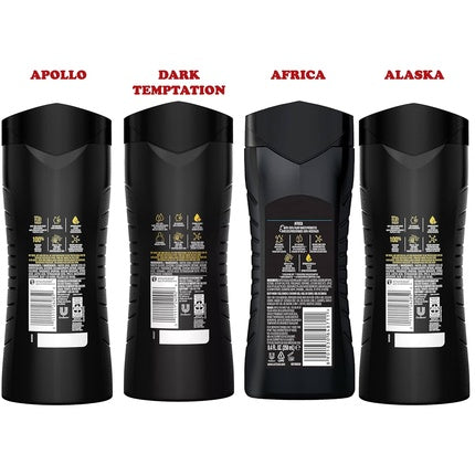 Gel de duș, Axe, set 3-în-1, diverse arome