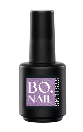 Lac Gel UV Bo.Nail Systems #062 Purple Rain - Violet cu sclipici, 39 g