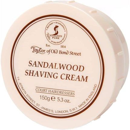 Cremă de ras, Taylor Of Old Bond Street, Sandalwood, 150g