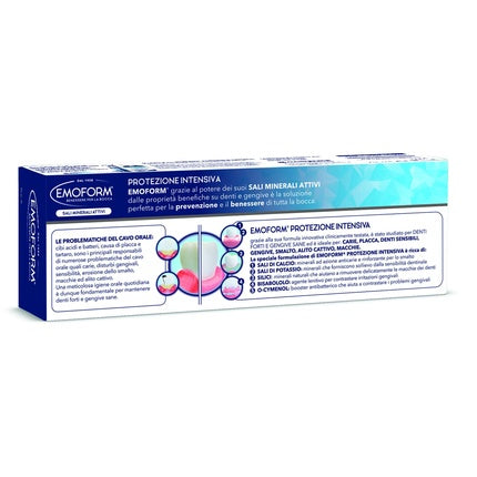 Dentifriciu Emoform Intensive Protection, Săluri de Potasiu și Calciu, 75ml