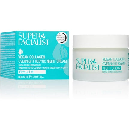 Cremă noapte, Super Facialist, Vegan Collagen, 50ml