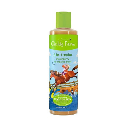 Șampon Childs Farm 3-in-1 Căpșuni și Mentă Organică, 250ml