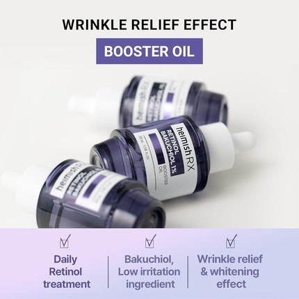 Serum anti-îmbătrânire față, Heimish RX, Retinol Bakuchiol Booster Oil, 30ml